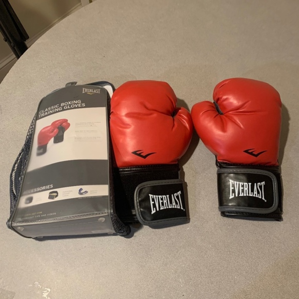 Everlast Red/Black Training Boxing Gloves